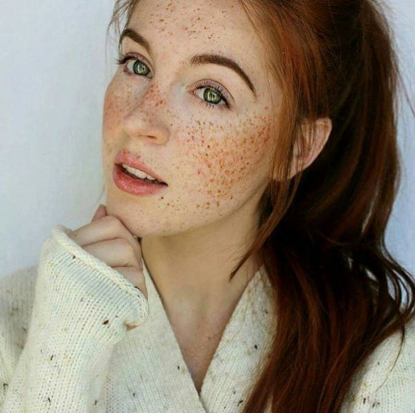 Girl with freckles