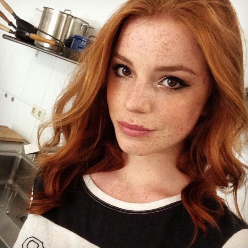 Beautiful redheads of social networks