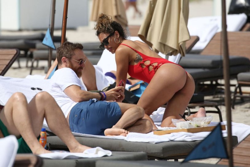 David Guetta on the beach