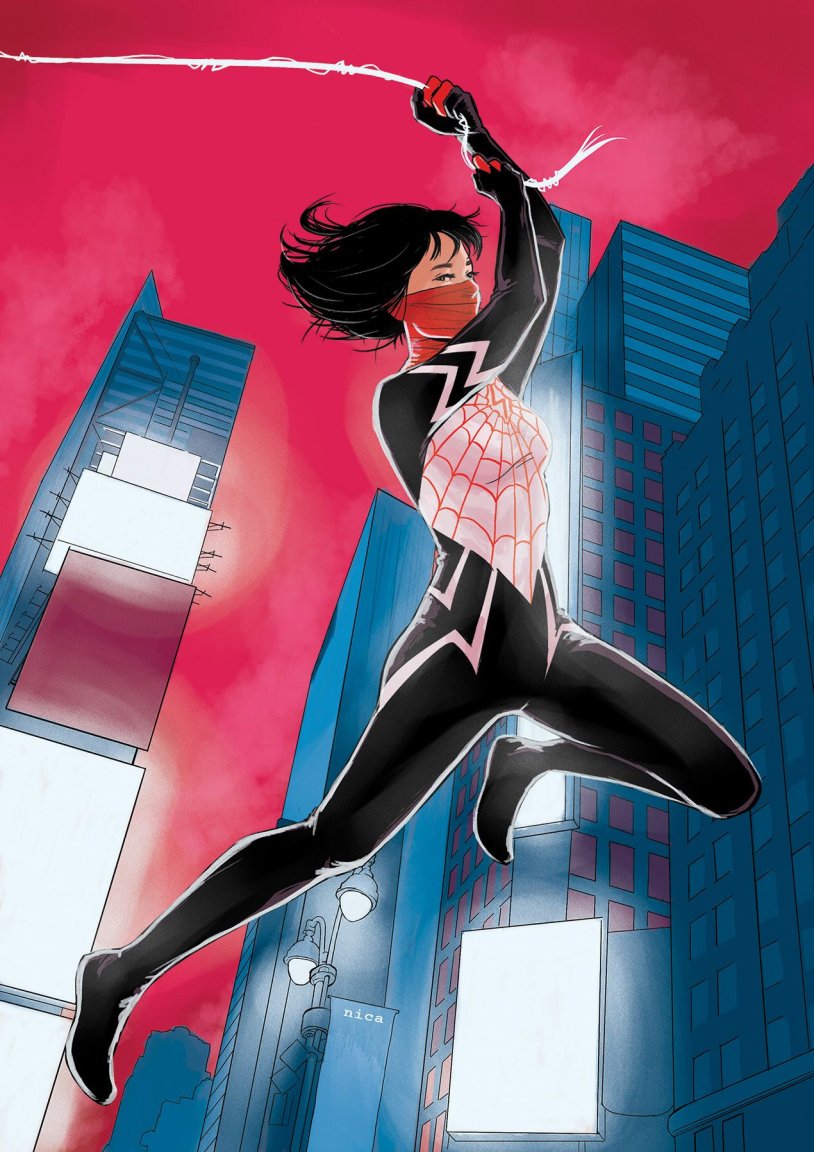 Black hair superhero