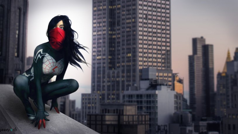 Cindy Moon and Spider -Man