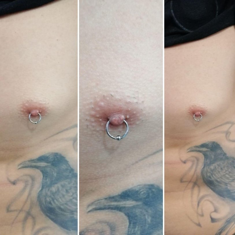 Piercing on nipples in girls
