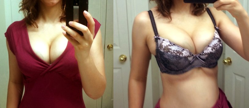 Wife in a lifchik selfie homemade