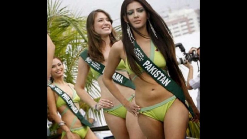 Miss Pakistan in a swimsuit