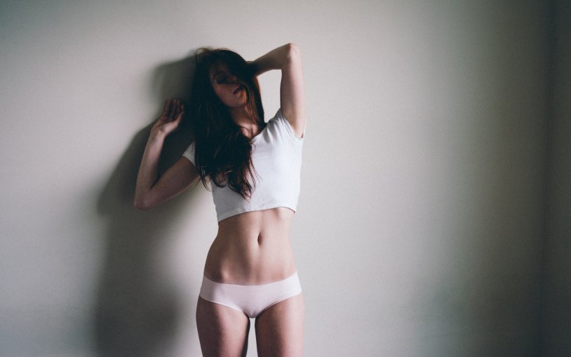 Slender girls in panties