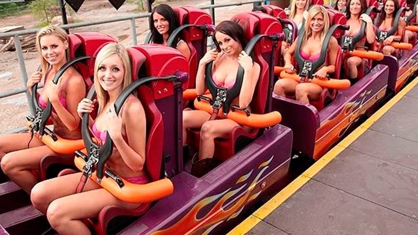 Girl on the attraction