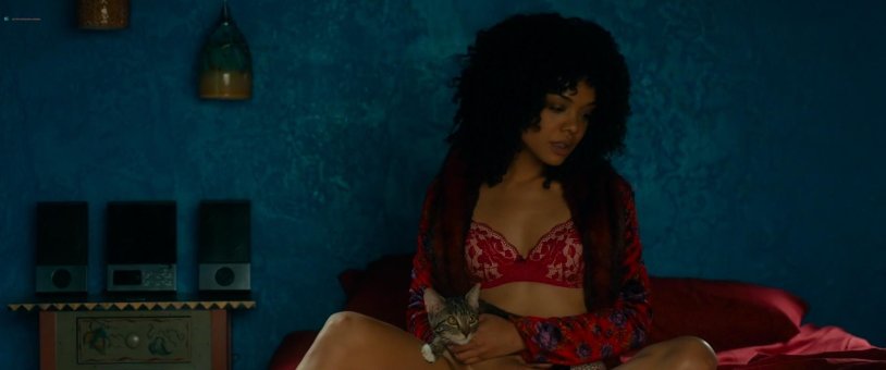 Tessa Thompson in underwear