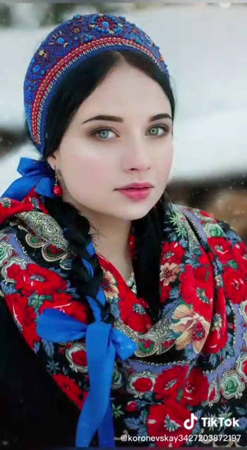 Beautiful girl in a scarf