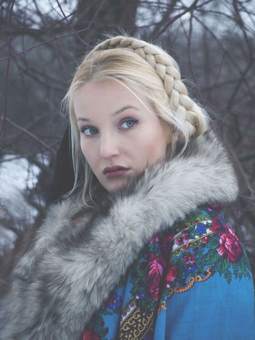 Slavic fashion model