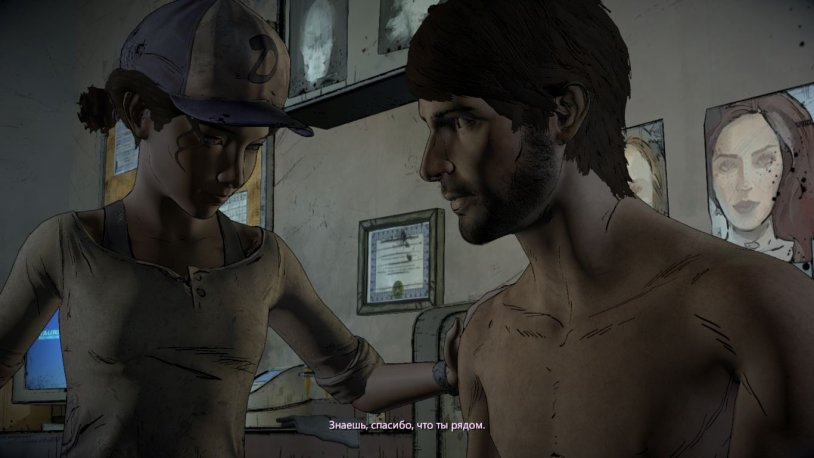 The Walking Dead Garcia and Clementine