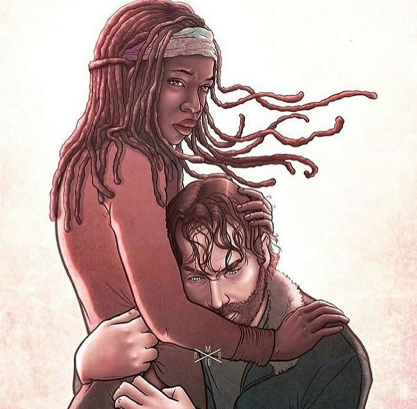 Mishon and Andrea walking dead