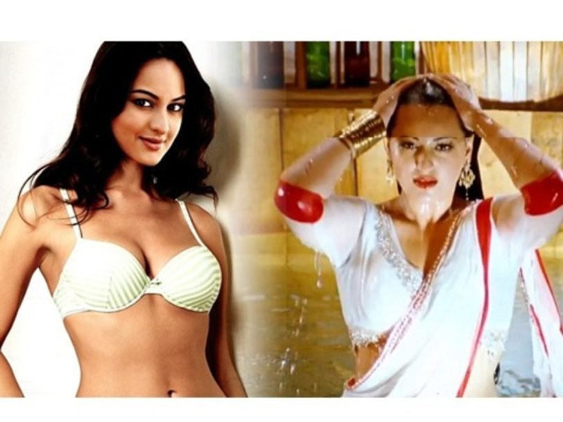 Sonksha Sinha in a bikini