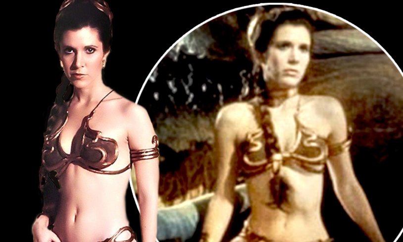 Star Wars Princess Leia in gold
