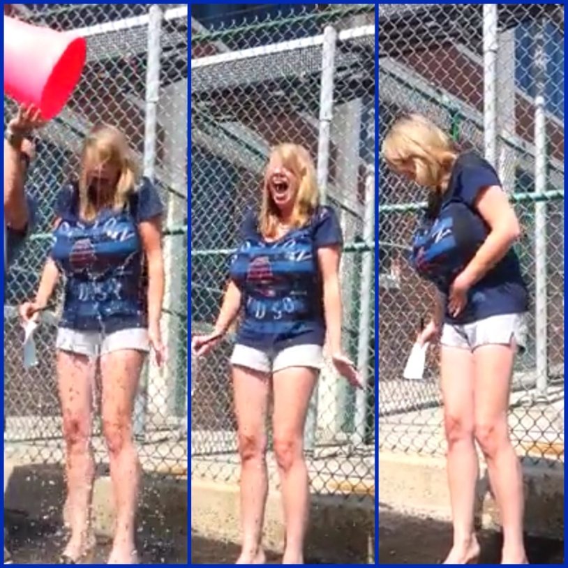 Nancy Quill in a swimsuit