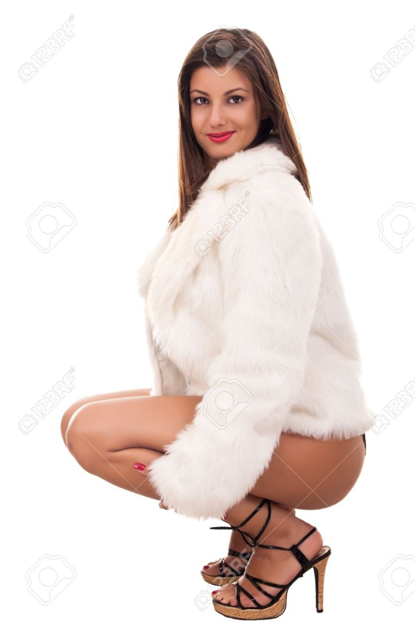 Bandage in furs girl