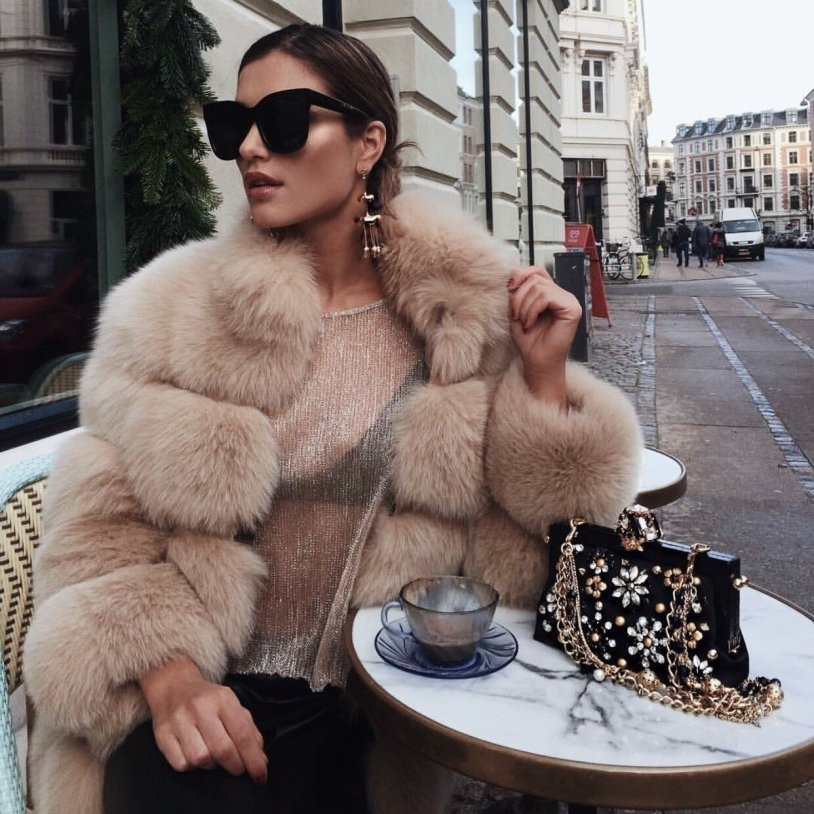 Coco Fashion fur coat