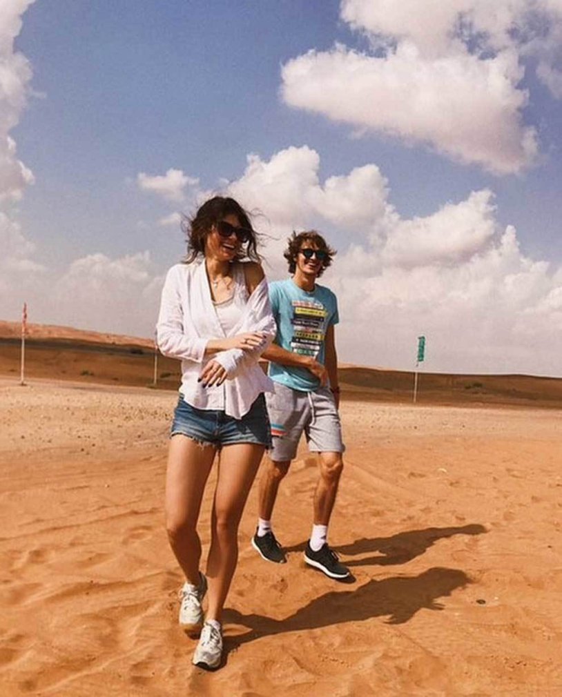 Olga Sharipova and Alexander Zverev