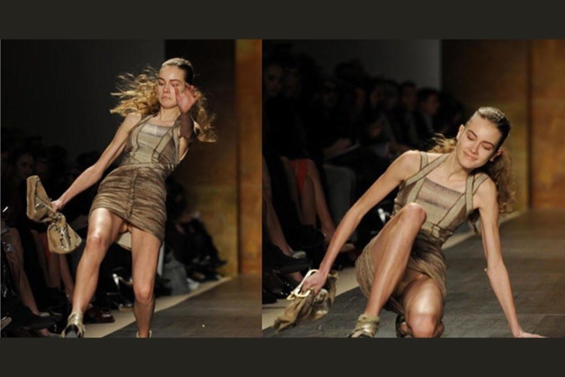 Bella Hadid on the catwalk Victoria Sikret