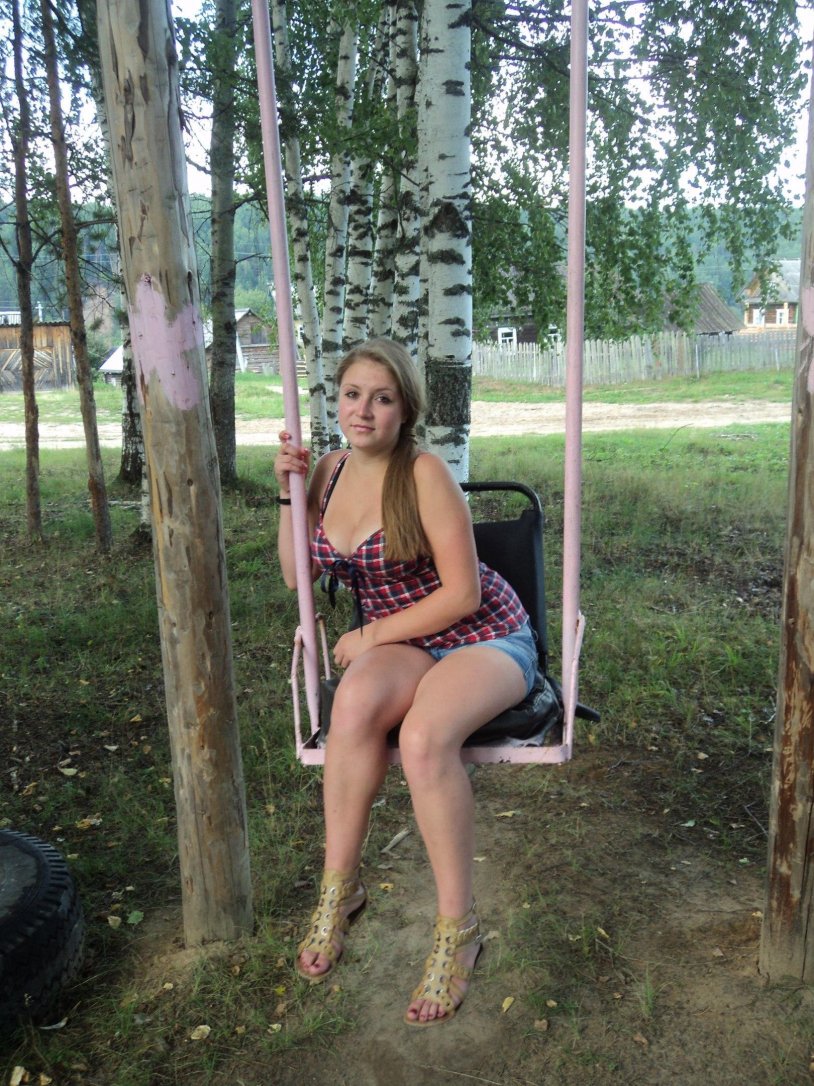 The wife demonstrates