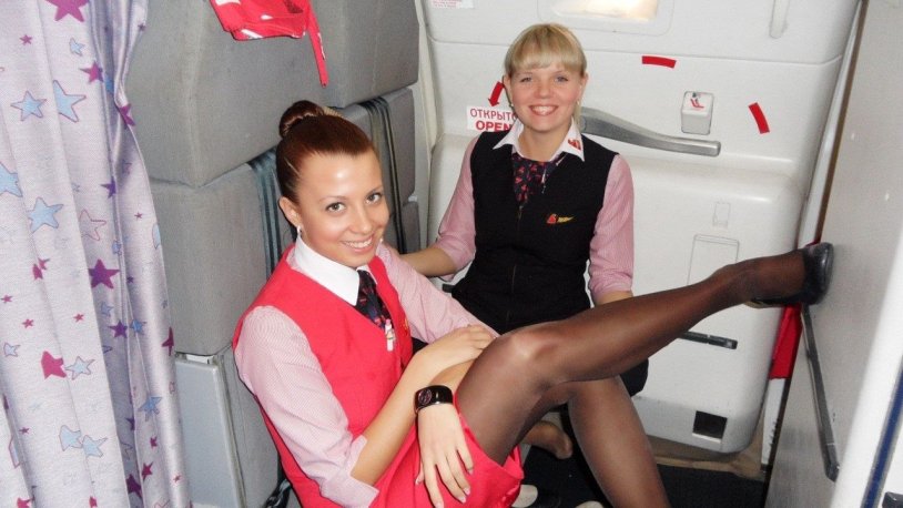 Stewardess legs