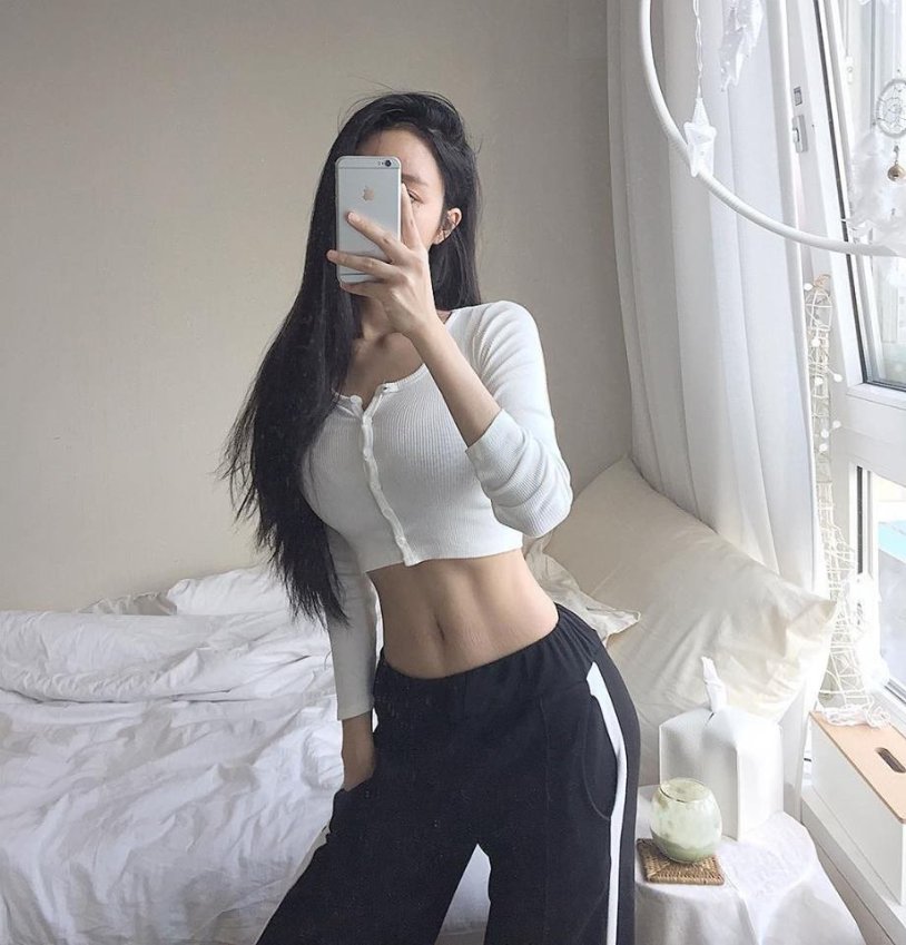 Korean with a beautiful figure