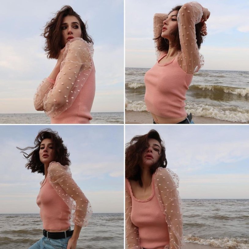 Sofia Beridze in a swimsuit