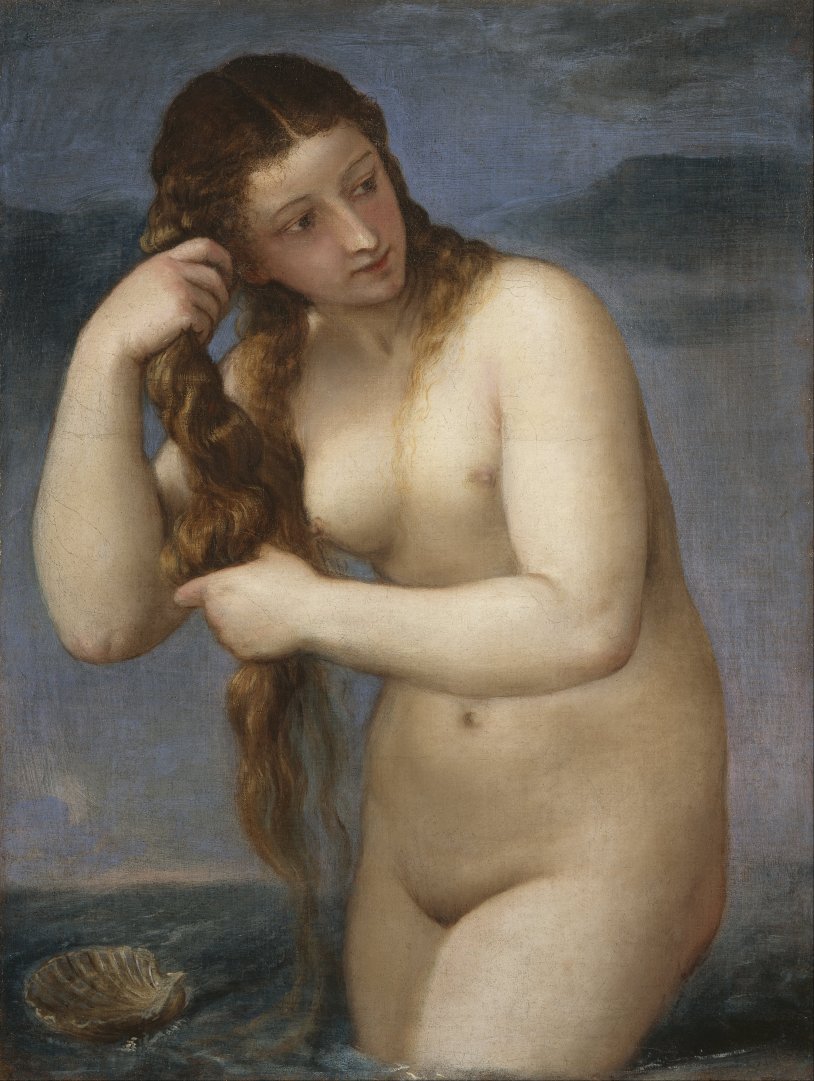Titian Vechellio - Venus Anadiomen, 1525g