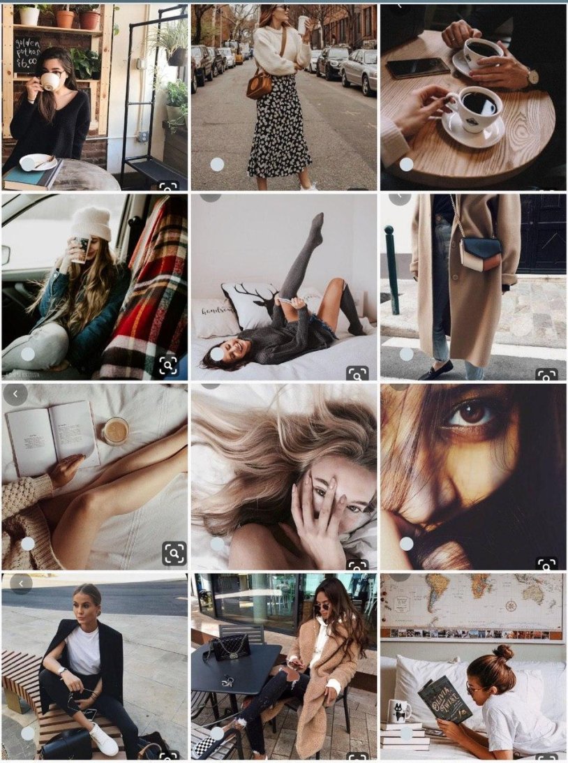 Content shooting for Instagram