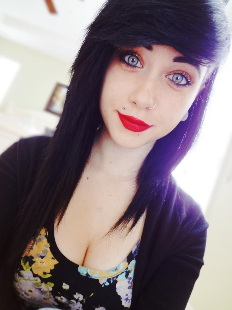 Girls with a large breast sizes selfie