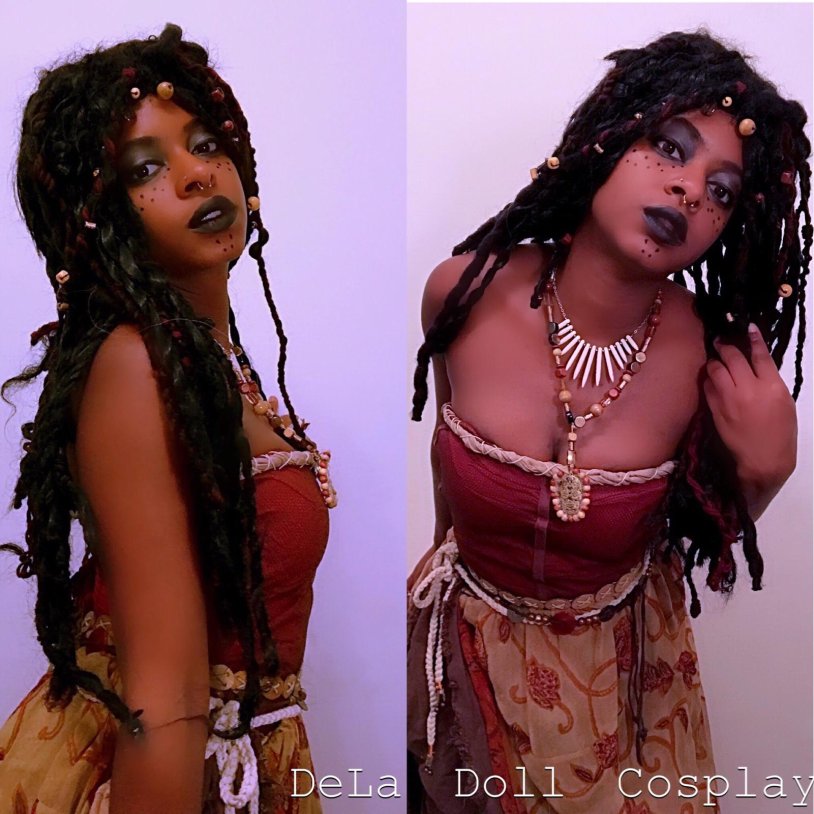 Naked Calipso from the Caribbean pirates