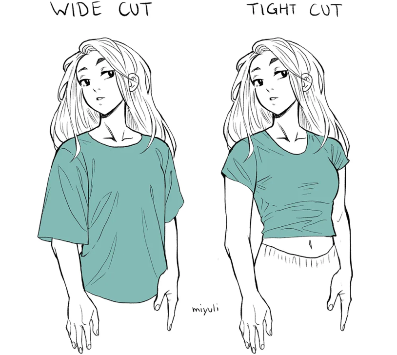Folds on a T -shirt Reference