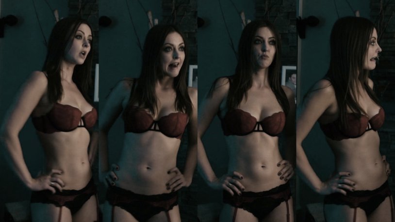 Katherine Isabelle in a swimsuit