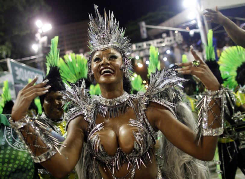 Girls on the carnival in Rio de Janeiro