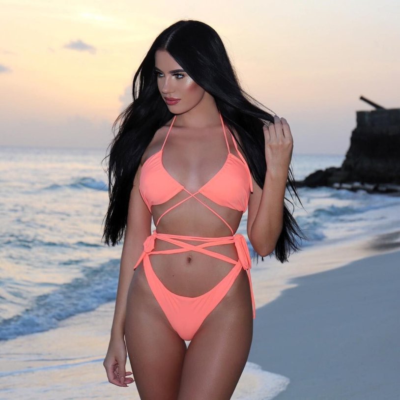 Laura Badura in a bikini