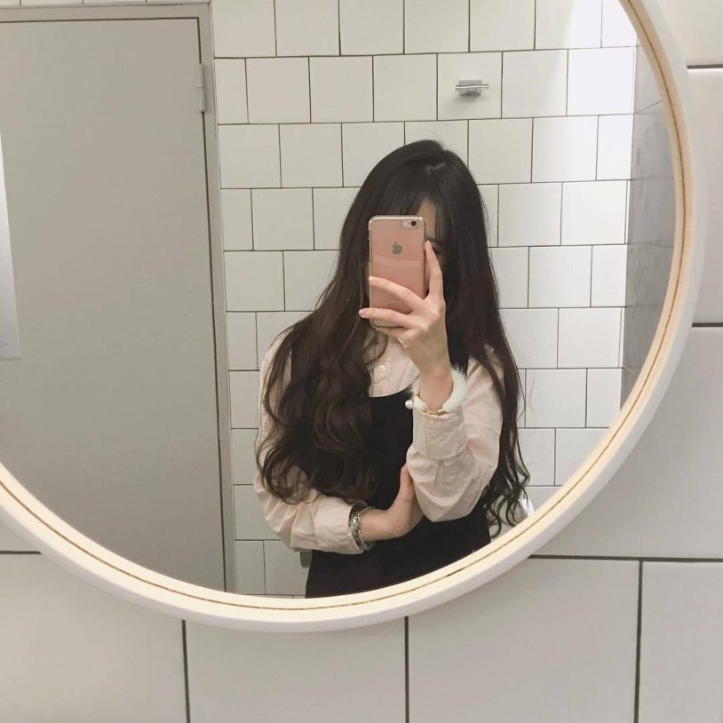 Asian selfie homemade