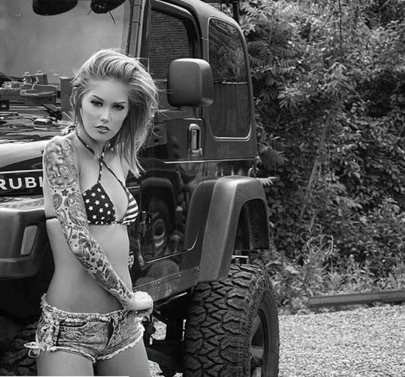 Girl from the channel jeep custom