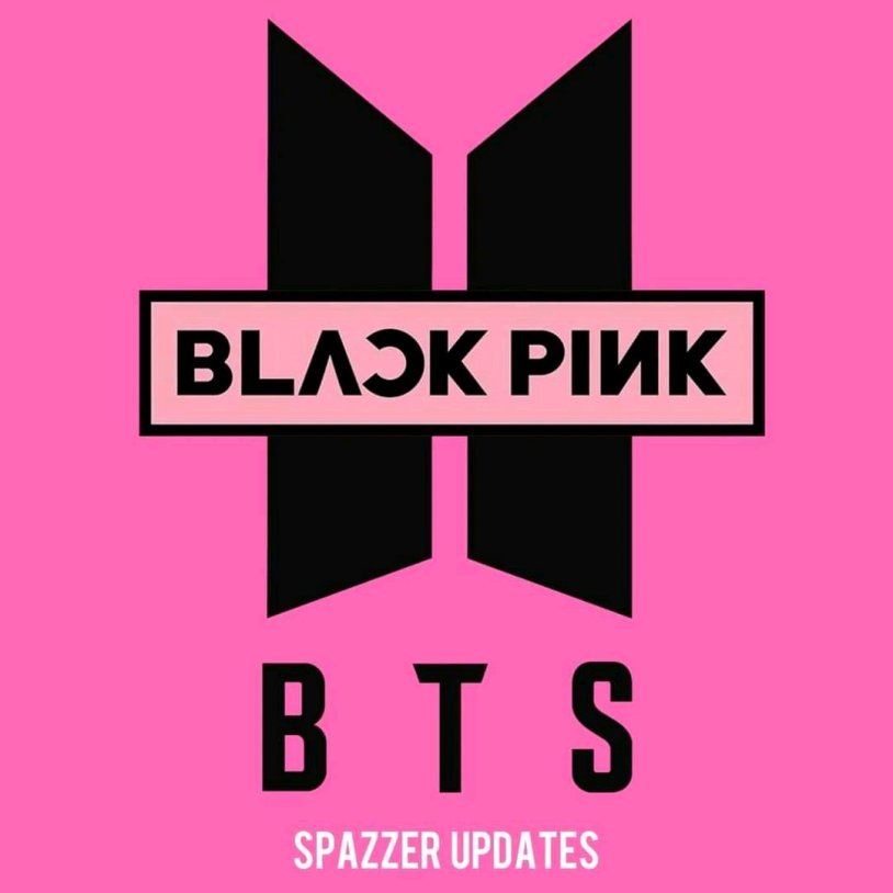 BTS logo and black pink