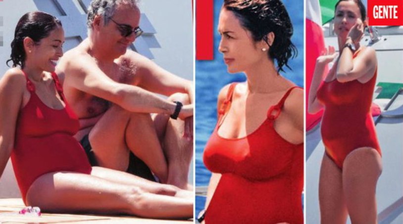 Mara Carfagna in a swimsuit