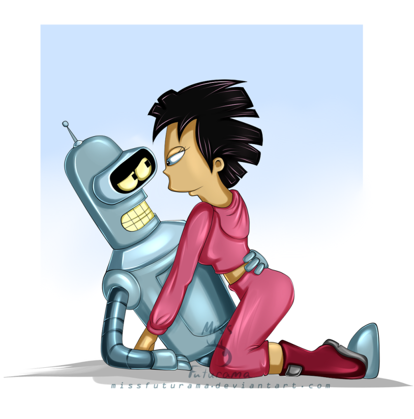 Futurama Bender and Amy