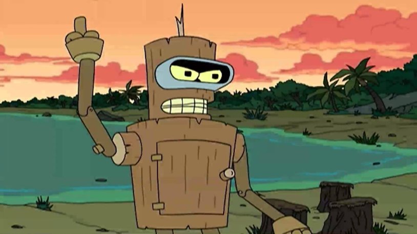 Wooden Bender from Futurama