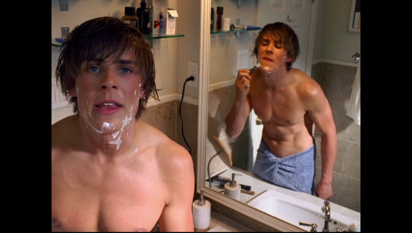 Chris Lowell is naked