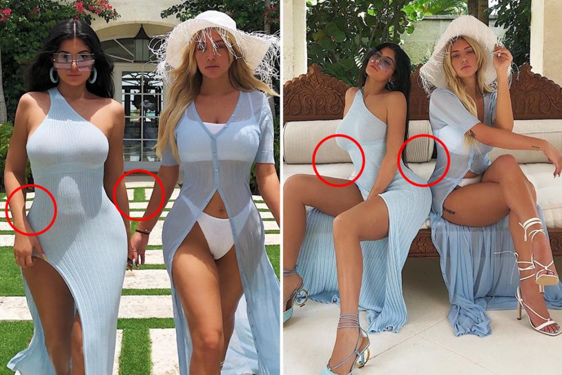 Kylie Jenner in underwear without photoshop