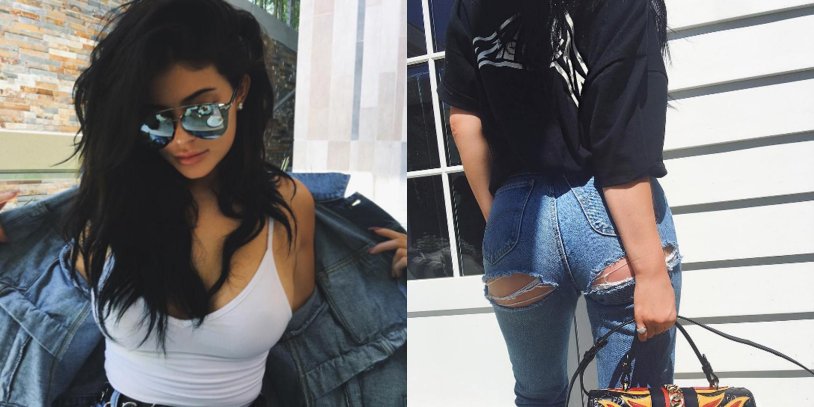 Kylie Jenner in jeans