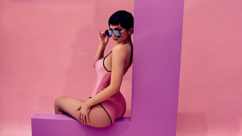 Kylie Jenner with glasses