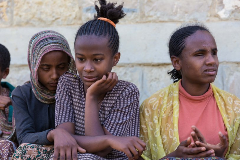 Ethiopia of a girl on the streets