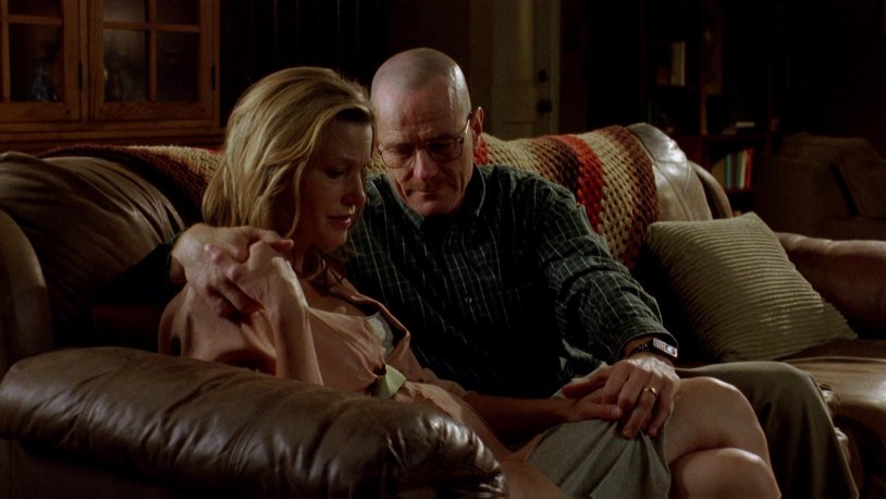 Skyler Walter and Jesse in bed