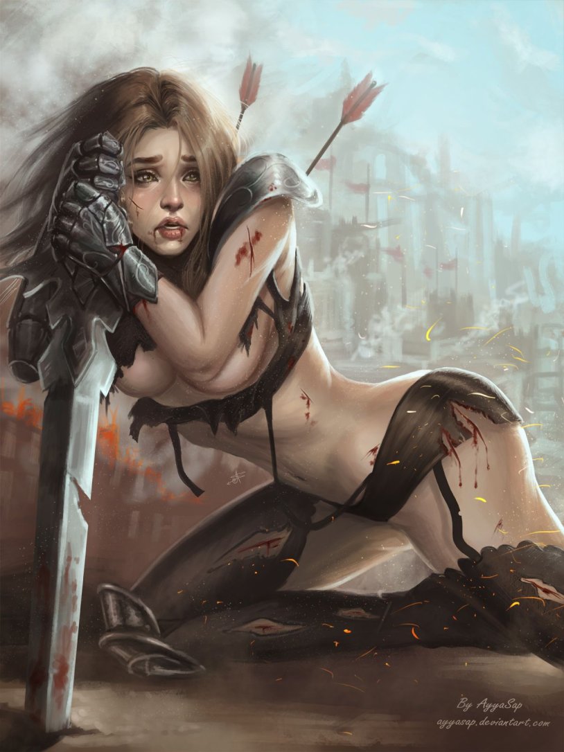 Fantasy Warrior armored