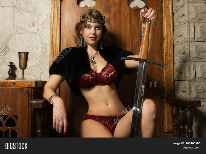 Nude in medieval style