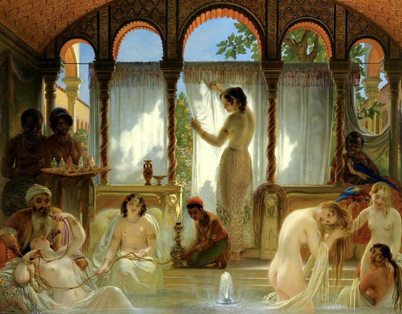 Jean-Leon Jerome Basin in the harem