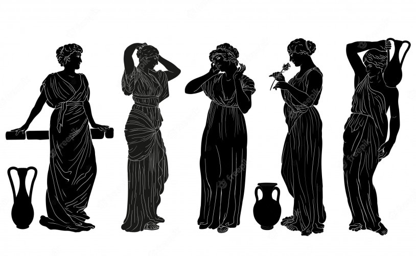 Ancient Greek silhouettes